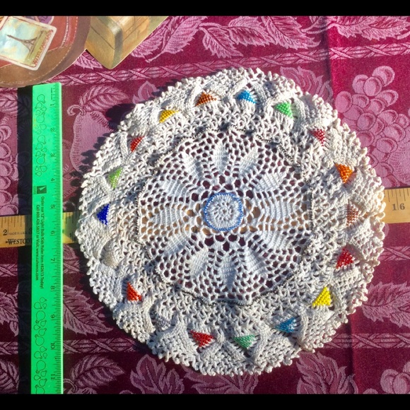 ๐ช๐ช Pair of BURGUNDY & CAMEL BROCADE CHAIR COVERS - Picture 4 of 16